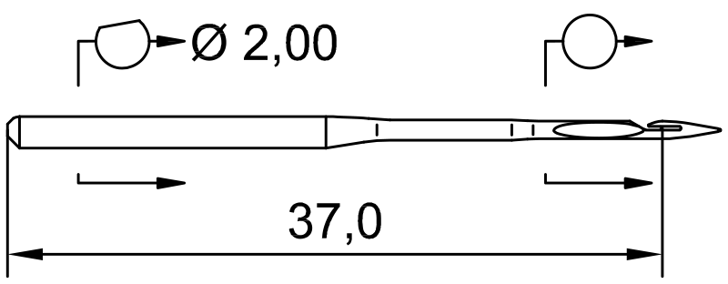 SCHMETZ industrial needle 29-DHA D100 90