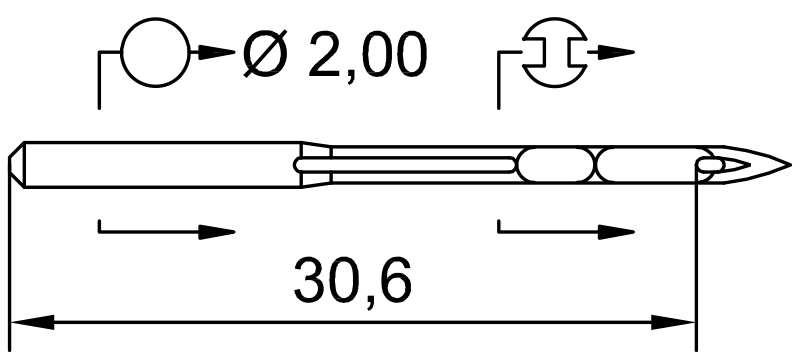 SCHMETZ industrial needle DMX5 D100 160