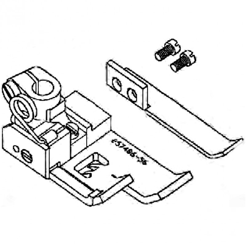 257485 Presser Foot — Presser Foot for Coverstitch Machine Presser Bar Internal Diameter: 6.0mm
