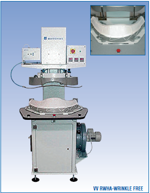 Rotondi SERIES VV WRINKLE FREE Vertical-Closing Machines for Ironing and Fusing Shirt Seams