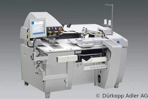 806N-121-01 Dürkopp Adler 1-Needle lockstitch automatic sewing unit for setting of pockets (0806 991007 012)