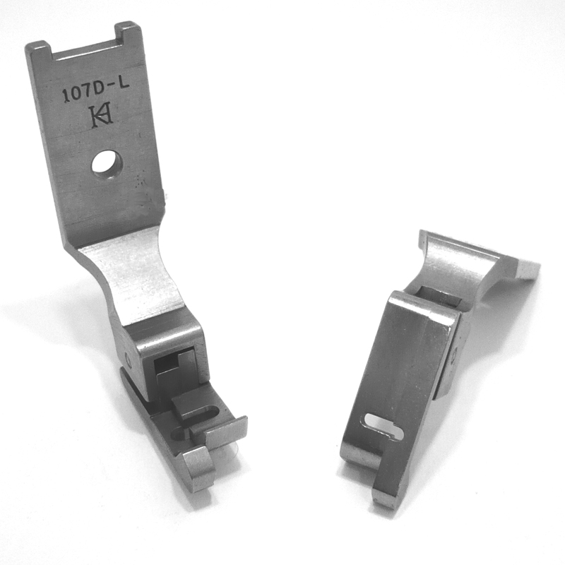 107-DL Left Compensating Foot — Left Guiding Compensating Foot for Singer / Juki Zigzag Machine Needle Hole Width : 5.5mm Right Toe Width : 5.5mm