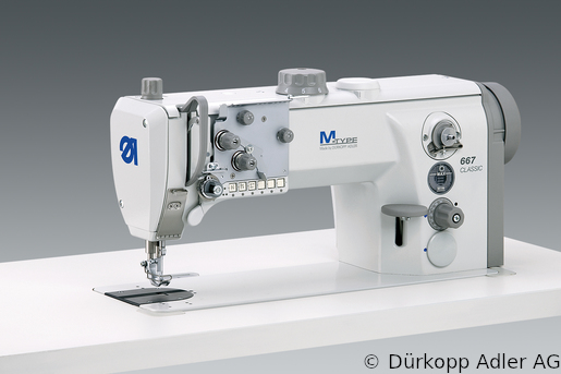 667-180112 Dürkopp Adler 1-Needle lockstitch flatbed bottom feed, needle feed and alternating foot top feed sewing machine (0667 990003 038)