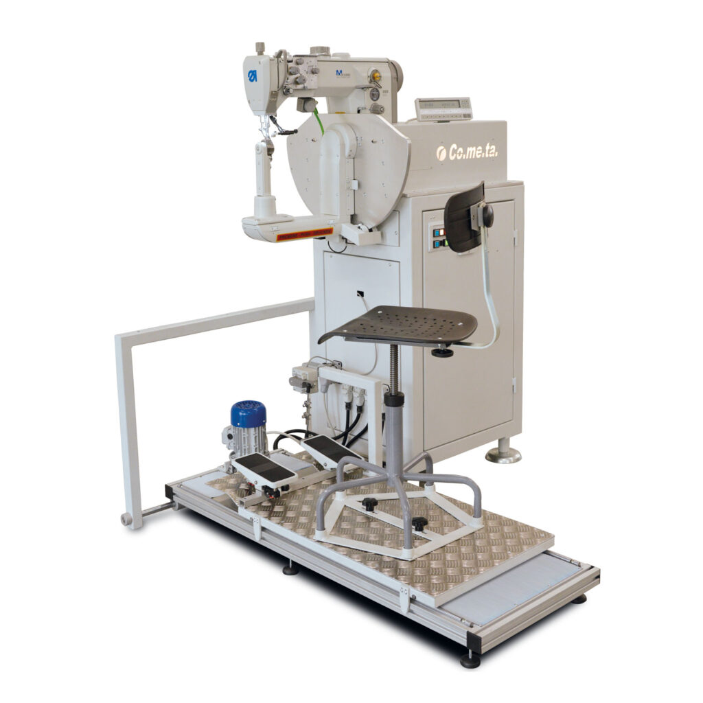 VBO XXS H270 EVO TRIPLE FEEDING Single needle lockstich sewing machine with oscillating arm and XXS post bed