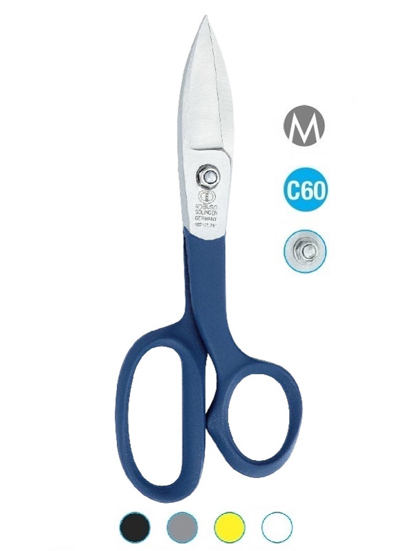 ROBUSO 1071/C/7.75” Solingen scissors for powerful and short cuts of aramid, carbon, and fiberglass fabrics.