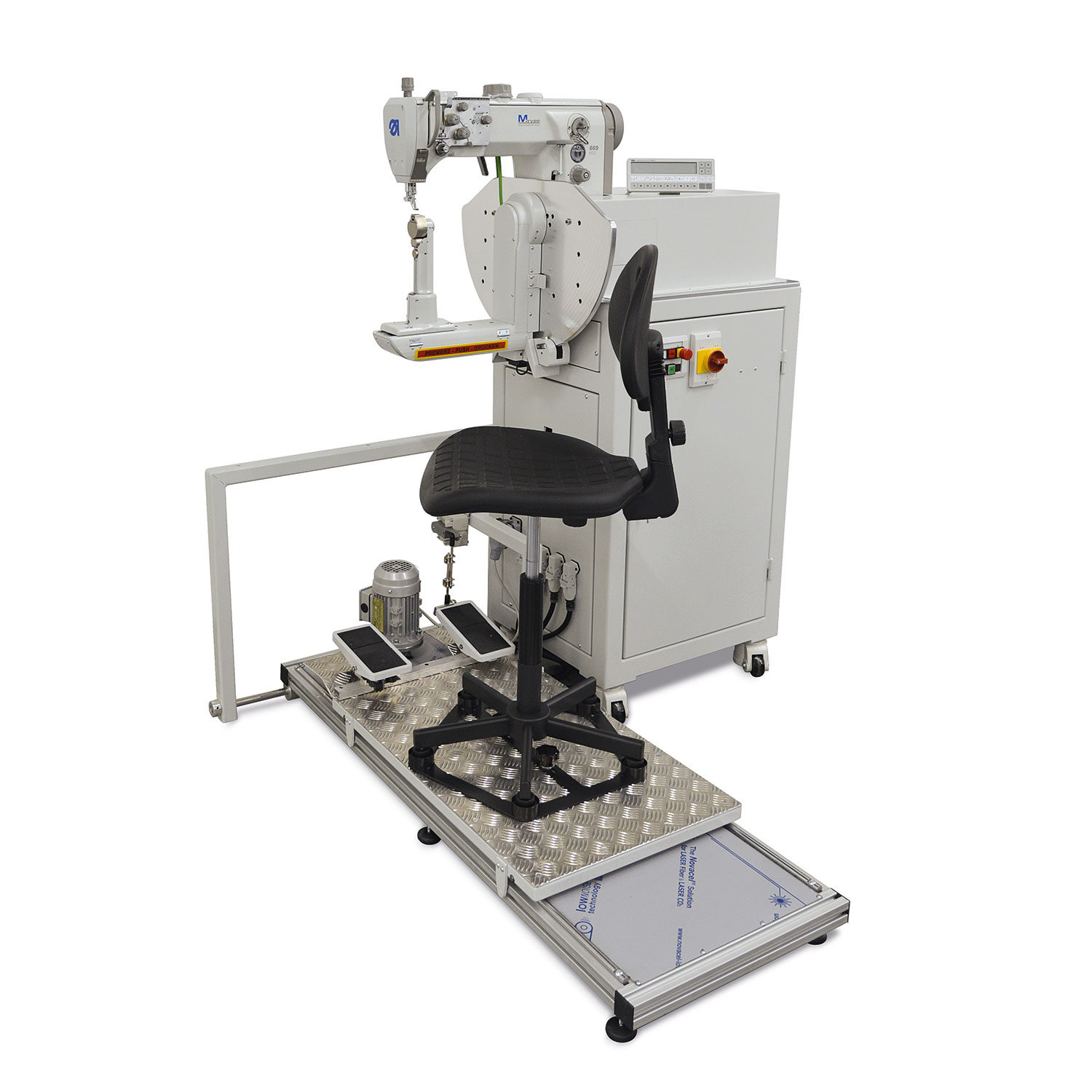 VBO XXS H270 EVO TT-CR Single needle lockstich sewing machine with oscillating arm and XXS post bed, right hook, triple transport