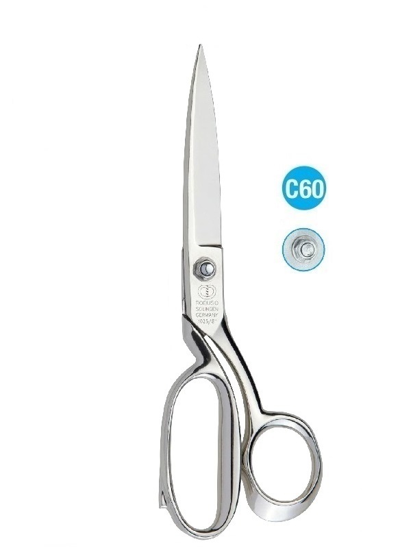 ROBUSO 1025/E Solingen scissors for cutting leather, upholstery, and fabric.