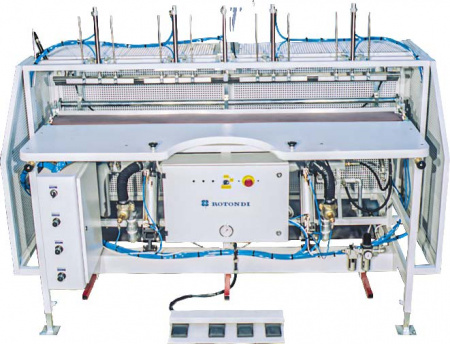 Rotondi PFG Automatic unit for hem folding. Equipped with Leonardo computer