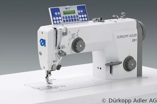 281-140342-03 Dürkopp Adler 1-Needle lockstitch flatbed bottom feed sewing machine (0281 990055 003)