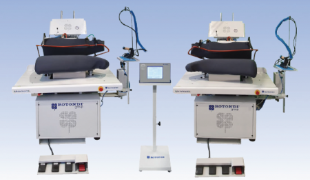 Rotondi FRV O-301 Vertical full back presses for L&R forepart. Equipped with Leonardo computer and precision pressing device.