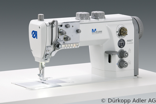 H867-190362 Одноигольная машина челночного стежка с плоской платформой. Усиленная версия. Нижний, игольный транспортеры и верхним альтернирующим транспортером лапкой  (H867 990011 017)