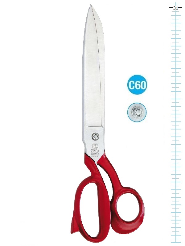 ROBUSO 1020/C Solingen scissors for cutting leather, felt, upholstery and furniture fabrics.