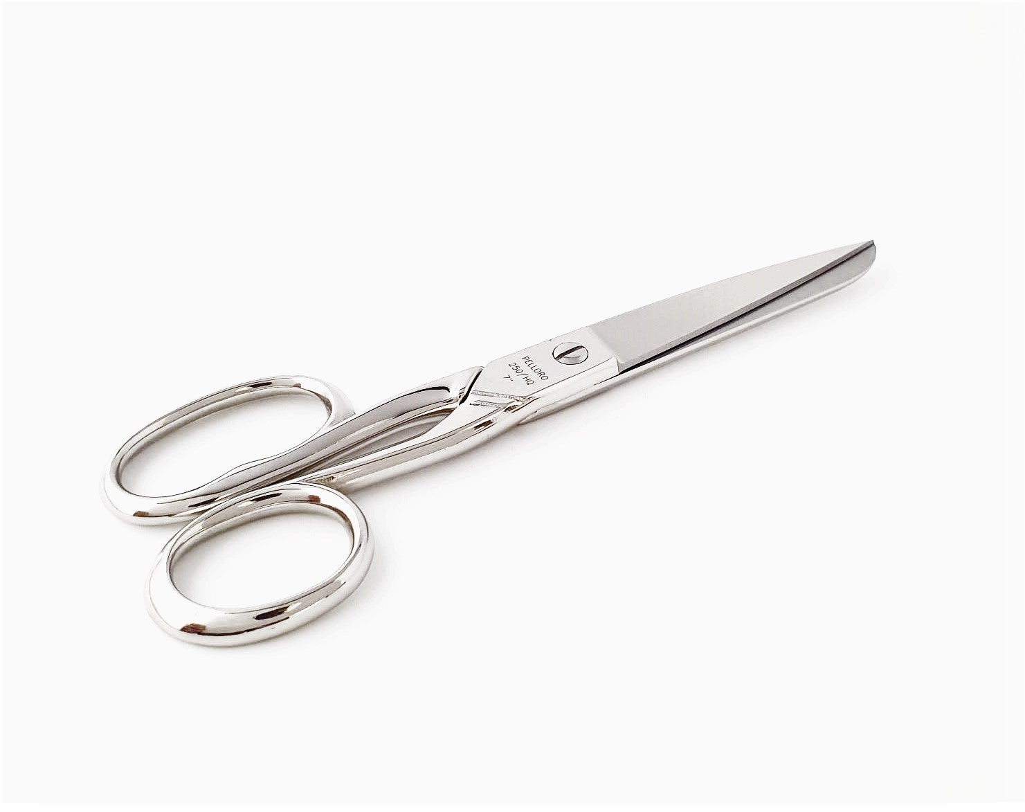 PELLORO Sewing scissors 250/HQ/E/7", with long eye, nickel-plated
