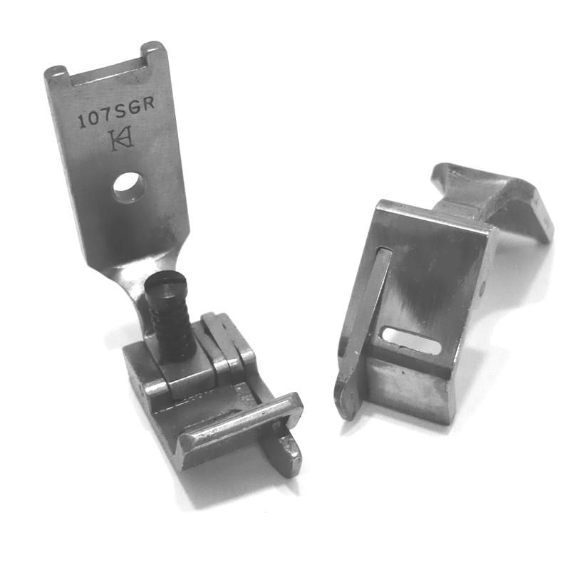 107SGR Guiding Foot — Right Guiding Foot for Singer / Juki Zigzag Machine Needle Hole Width : 7.5mm Pressing Width : 10mm