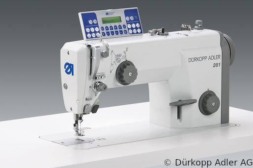 281-160362-03 Dürkopp Adler 1-Needle lockstitch flatbed bottom feed sewing machine (0281 990065 006)
