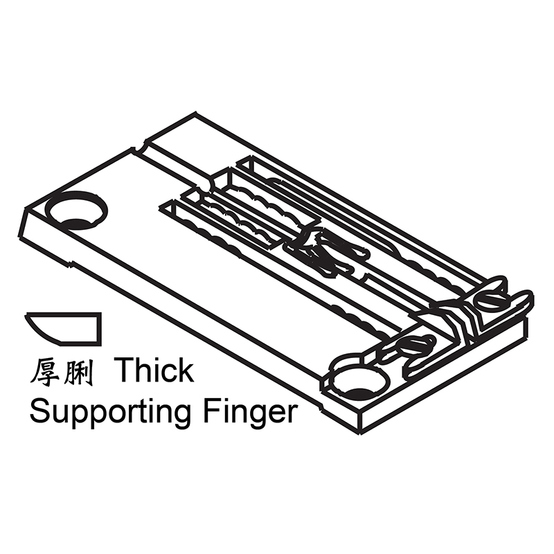 Y3508020L-3N Needle Plate — Needle Plate for Yamato Coverstitch Machine Suitable for machine: