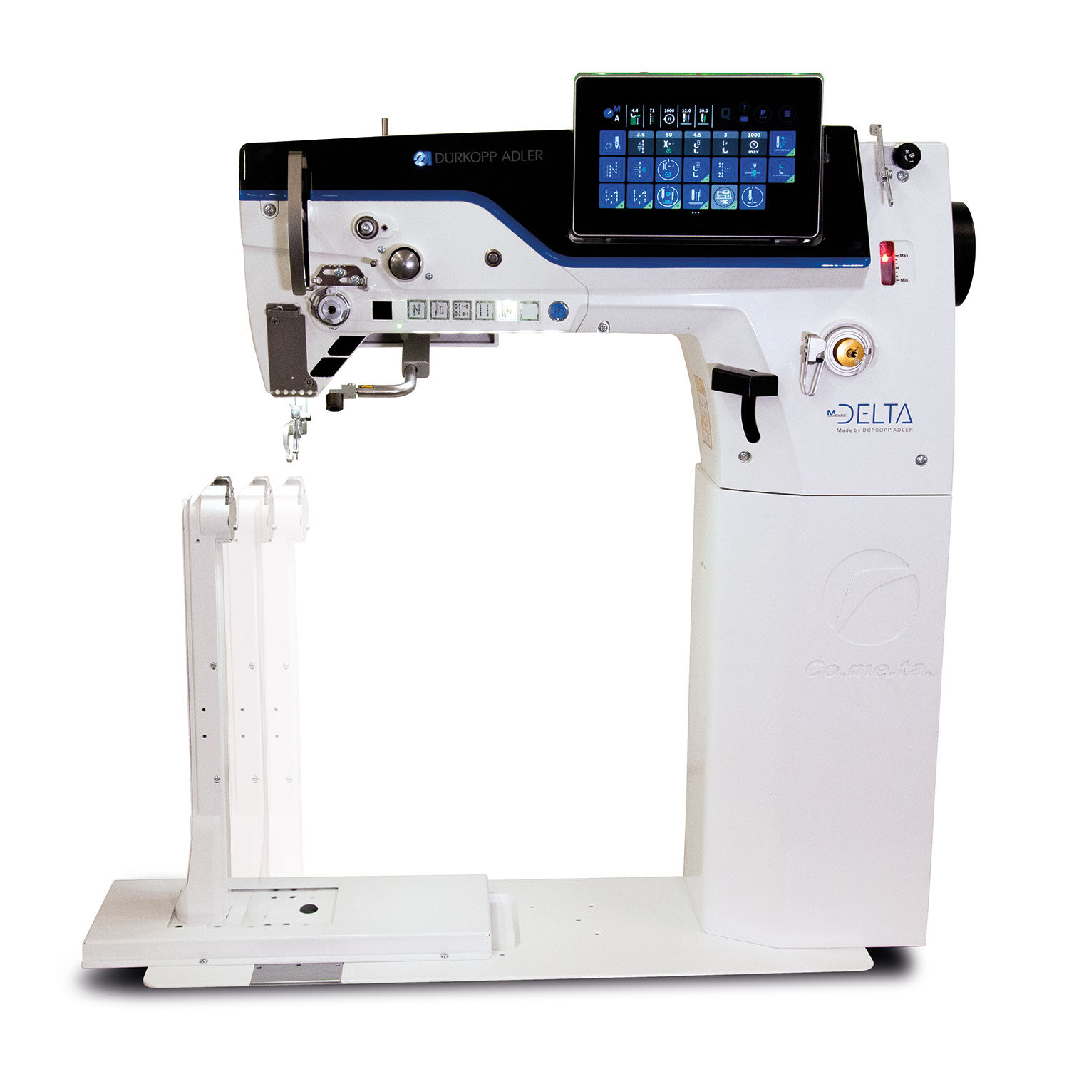 Cometa VCA 40 02 XXS CS ELECTRONIC (DELTA) Sliding post bed, bottom feed, needle feed and alternating feet sewing machine with height adjustment up to 9 mm