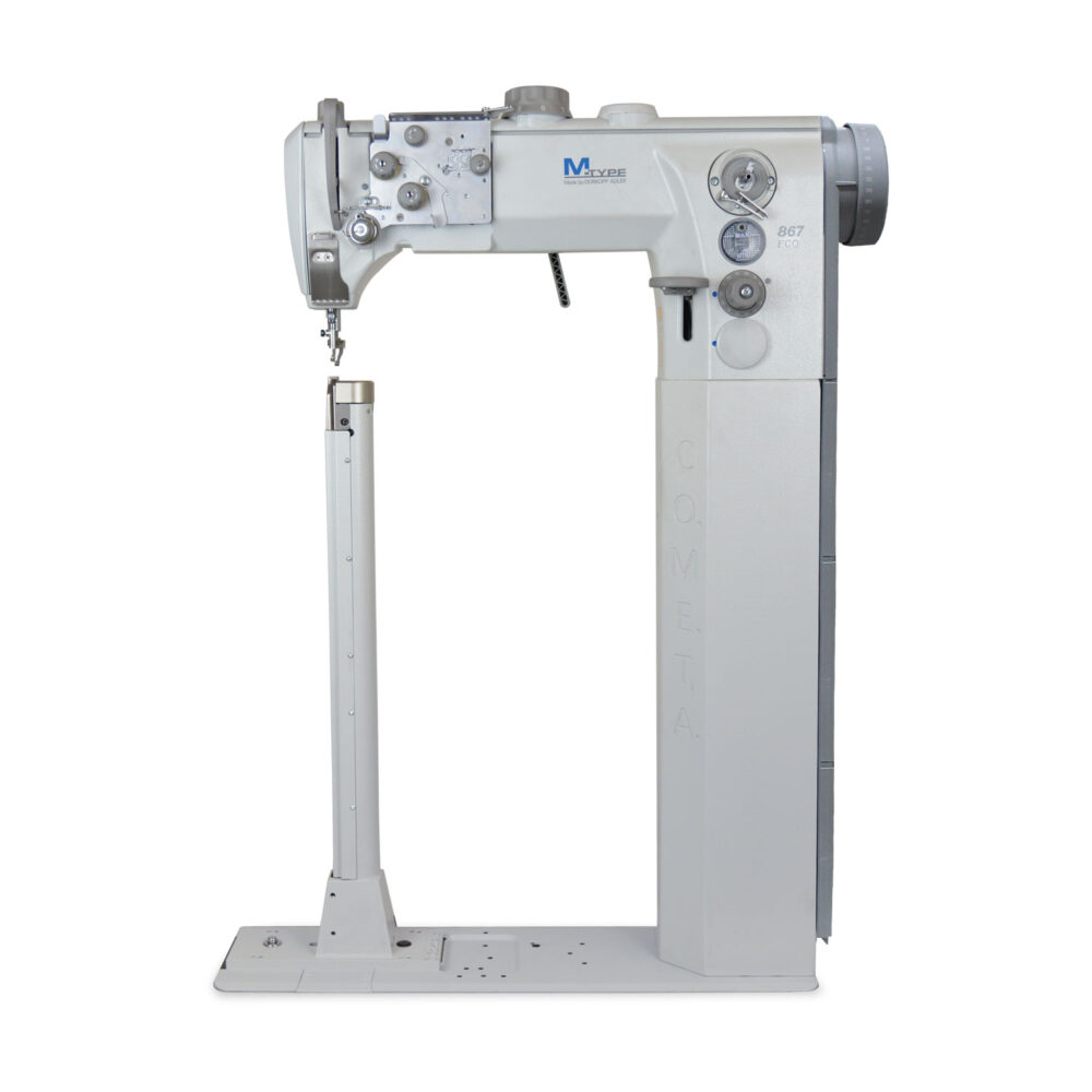 Cometa VCA 40 01 Possible Options and Functions – Post bed sewing machine with triple feed. Lockstitch, vertical hook.