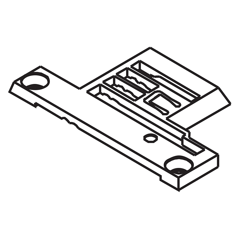 257041B64 Needle Plate — Needle Plate for Pegasus Coverstitch Machine Suitable for machine: