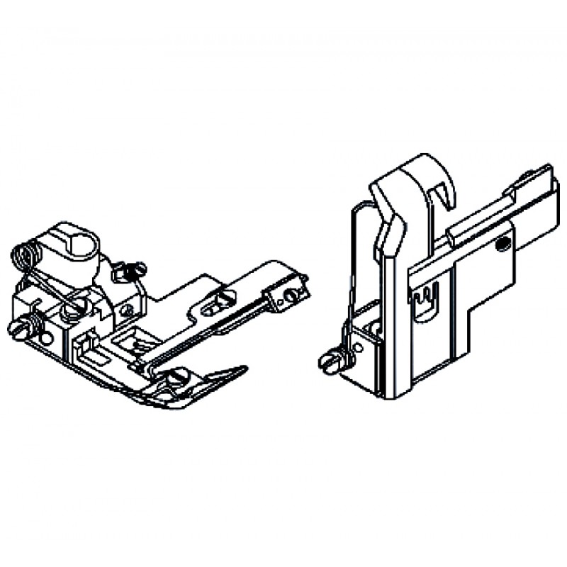 257328A40 Presser Foot — Presser Foot for Coverstitch Machine Presser Bar Internal Diameter: 6.0mm