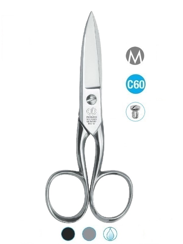 ROBUSO 615/E/5" Solingen scissors for cutting aramid, carbon, and fiberglass fabrics.