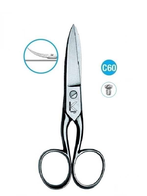 ROBUR 614/2/E/5" Stencil Cutting and Thread/Fiber Snipping Scissors