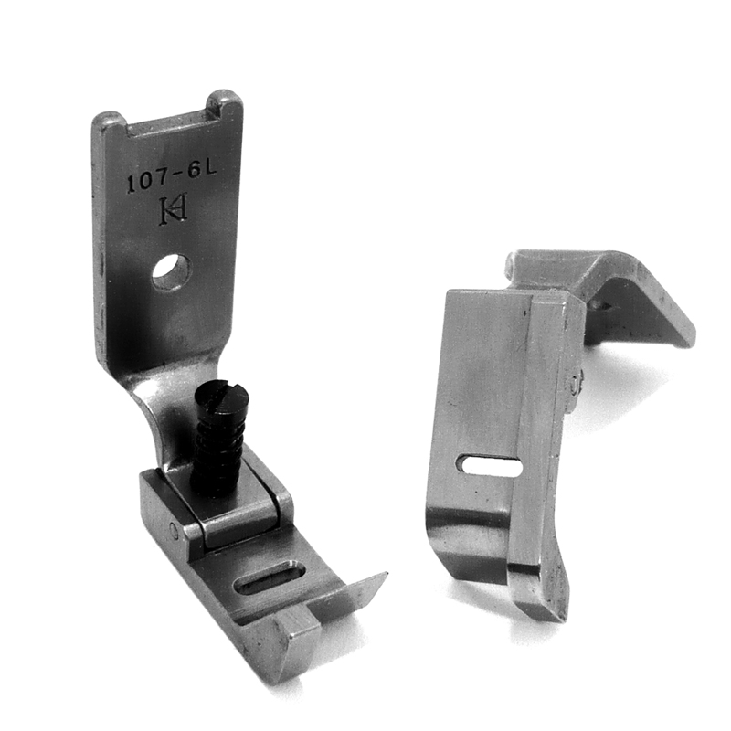 107-6L Guiding Foot — Left Guiding Foot for Singer / Juki Zigzag Machine Needle Hole Width : 6.5mm Pressing Width : 8mm