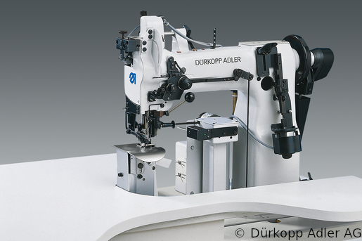 697-24155 Dürkopp Adler 1-Needle lockstitch post bed bottom feed, needle feed and alternating foot top feed sewing machine (0697 024155 060)
