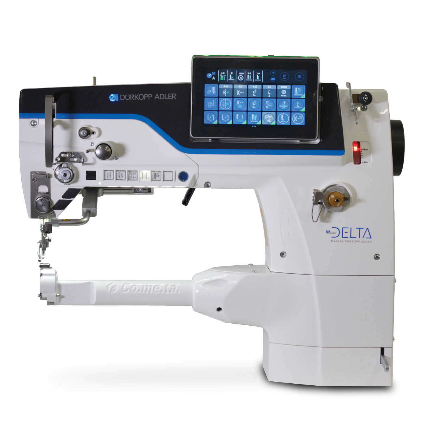 Cometa VBS 669 EVO 300 DELTA Special cylinder-arm lockstitch sewing machine, triple feed