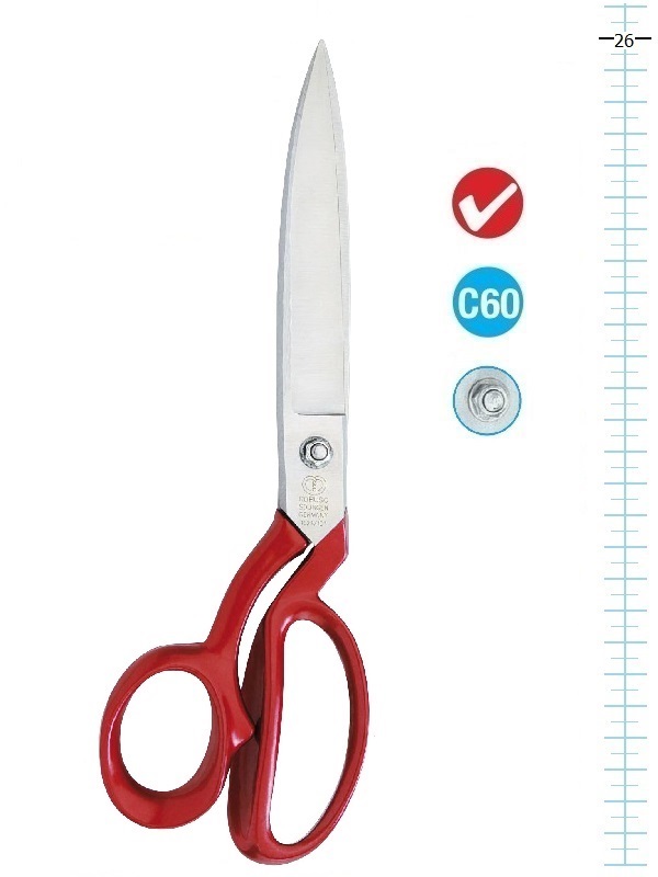 ROBUSO 1023/C Solingen shears for cutting leather, felt, upholstery and furniture fabrics.