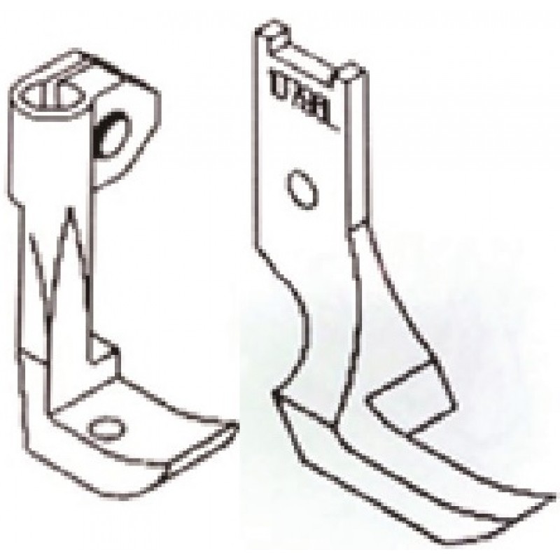 10796L прижимная лапка + 10795L транспортирующая лапка