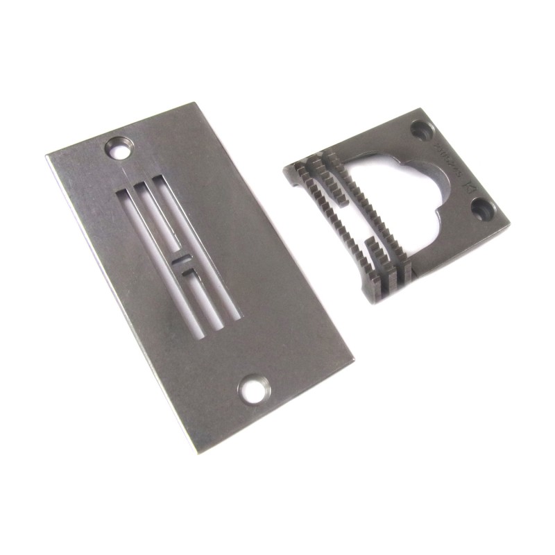 210604S Needle Plate + 210524S Feed Dog — Needle Plate and Feed Dog for Singer / Juki Zigzag Machine 210604S Needle Plate Needle Hole Size : 4 x 1.2mm 210524S Feed Dog Teeth Width : 9mm Teeth in Mid-row : 6T + 9T