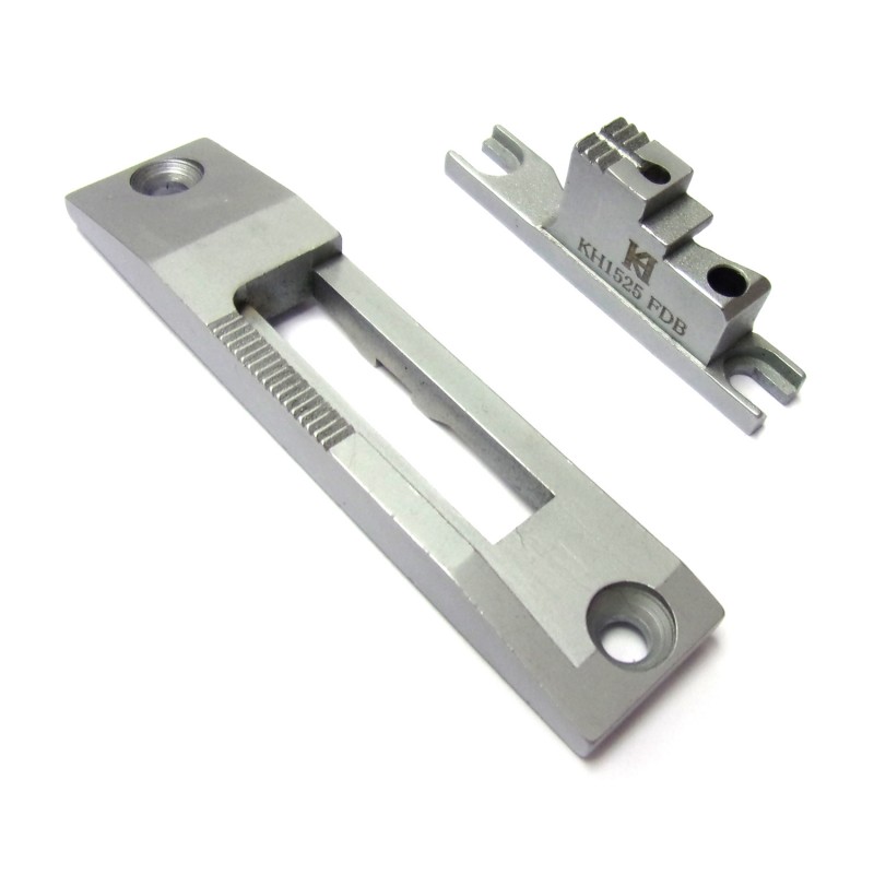 KH1525-NPB/FDB Needle Plate + Feed Dog — Needle Plate and Feed Dog for bindingUsing with KP1525B binding feet set & KHF91045 binder bracket