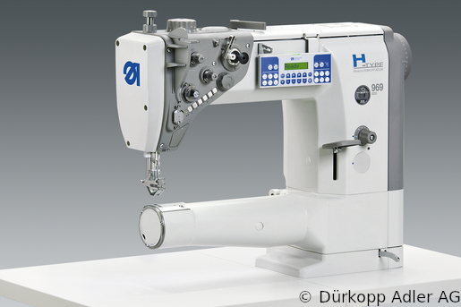 969-190180 Dürkopp Adler 1-Needle lockstitch cylinder arm bottom feed, needle feedand alternating foot top feed sewing machine (0969 990001 025)