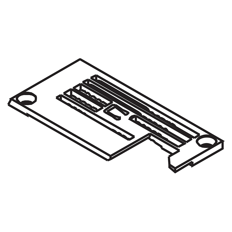 257100B40 Needle Plate — Needle Plate for Pegasus Coverstitch Machine Suitable for machine: