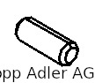9205 101573 — threaded pin M3X8