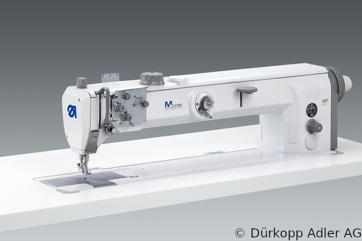 867-190040-70 Dürkopp Adler 1-Needle lockstitch flatbed longarm bottom feed, needle feed and alternating foot top feed sewing machine (0867 990101 024)