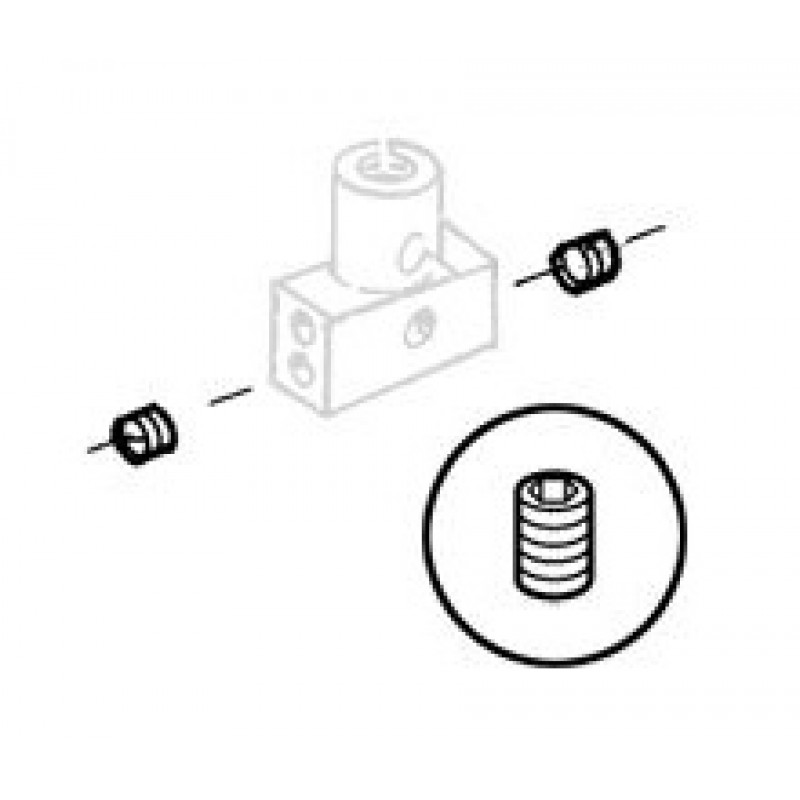 KH767NC-6S Hexagon Type Screw (100pcs/set) — Hexagon type screw for KH767-NC *Price is marked per package. 100 pcs per package.*