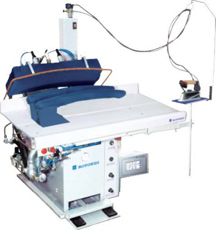Rotondi FRV J-88 Vertical Full back press for hindarm seam opening. Equipped with Raffaello computer
