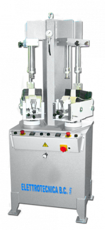 Elettrotecnica BC Mod PV2G Hydraulic press for soles with cushion with adjustable rubber sectors