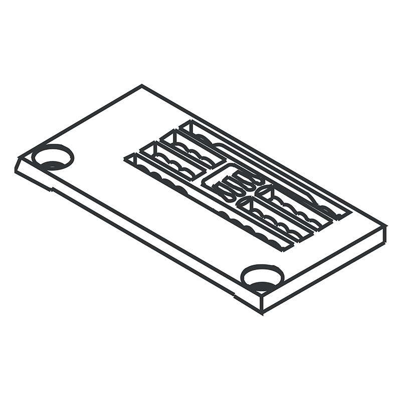 257018C52 Needle Plate — Needle Plate for Pegasus Coverstitch Machine Suitable for machine: