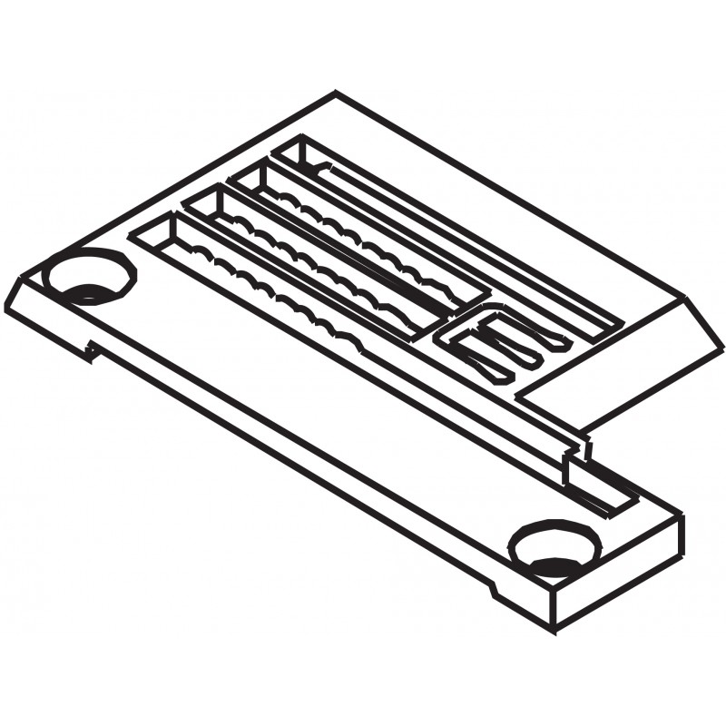 257033B Needle Plate — Needle Plate for Pegasus/Juki Coverstitch Machine Suitable for machine: