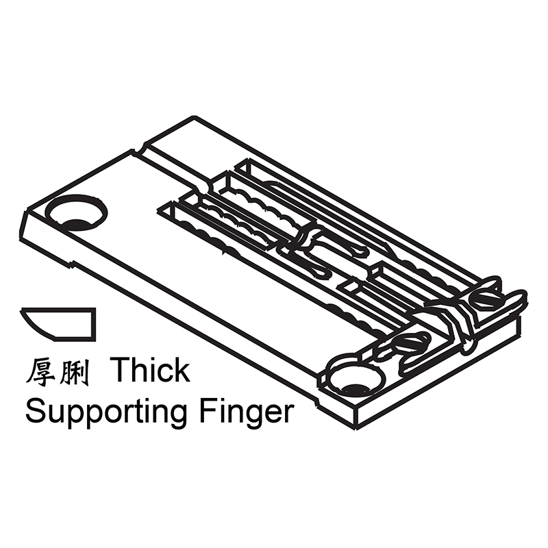 Y3508040L Needle Plate — Needle Plate for Yamato Coverstitch Machine Suitable for machine: