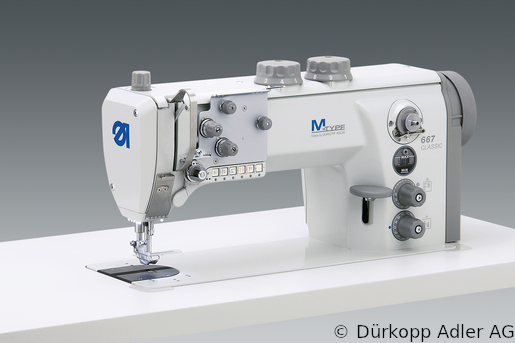667-180312 Dürkopp Adler 1-Needle lockstitch flatbed bottom feed, needle feed and alternating foot top feed sewing machine (0667 990004 024)