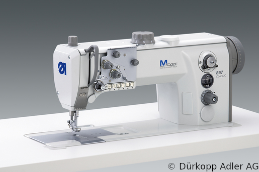 867-190142 Dürkopp Adler 1-Needle lockstitch flatbed bottom feed, needle feed and alternating foot top feed sewing machine (0867 990019 057)